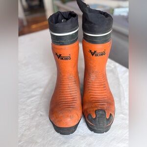 Viking Bushwacker Waterproof Steel Toe Chainsaw Boots Used Size 7